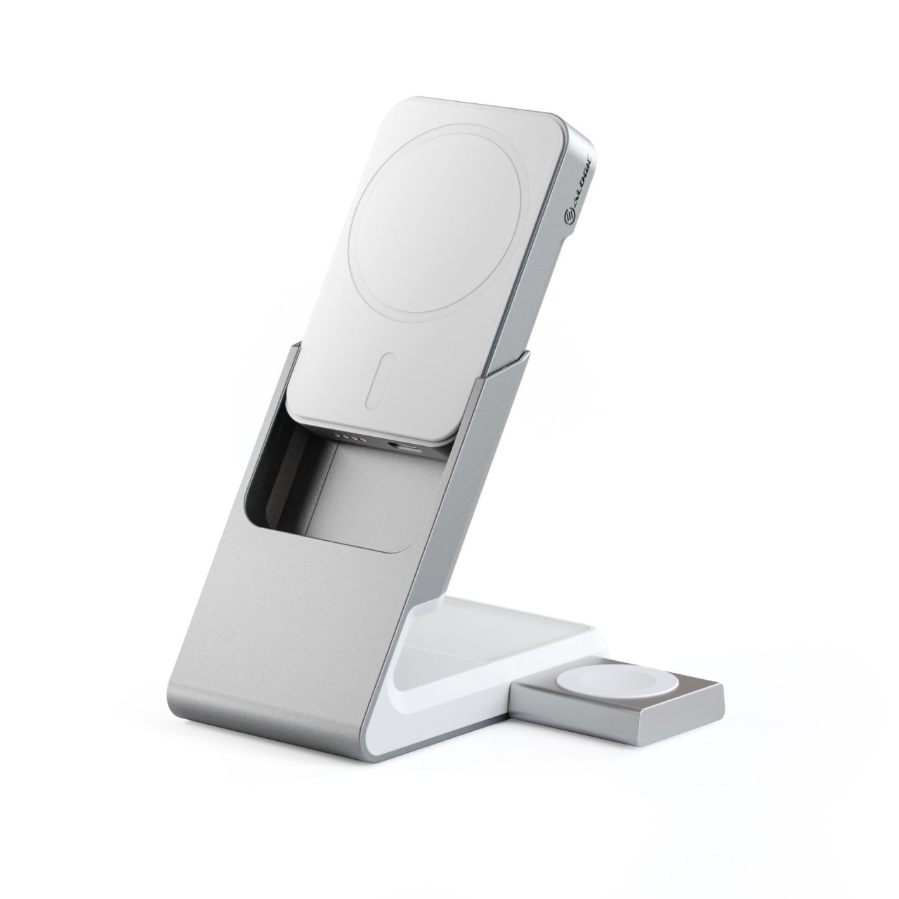 Alogic Matrix+ MagSafe Charger & Powerbank Weiß USB-C MagSafe Apple Watch 15W 5.000mAh 3 in 1
