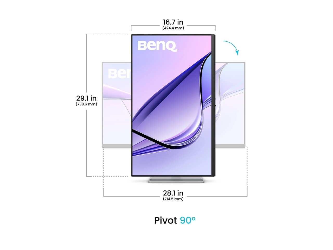BenQ MA320UP, 32" LED-Monitor, 3840 x 2160 4K UHD (2160p) @ 60 Hz, Silber