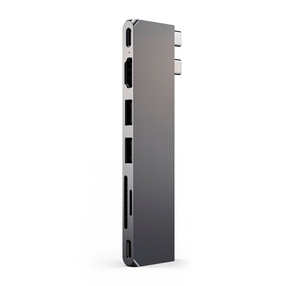Satechi USB-C Pro Hub Slim Adapter (7 in 2) Space Grau USB-C 100W 7 in 2