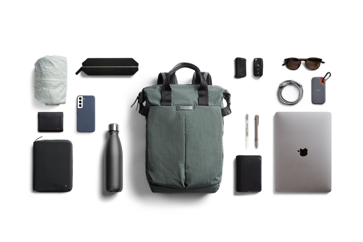 Bellroy Tokyo Totepack Rucksack Grün Nylon