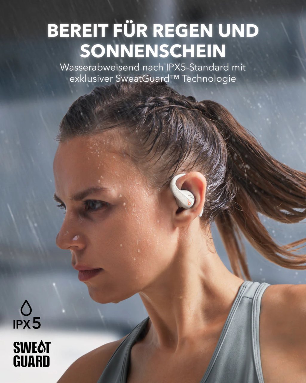 Soundcore AeroFit Pro Kopfhörer Weiß Open-Ear Kabellos