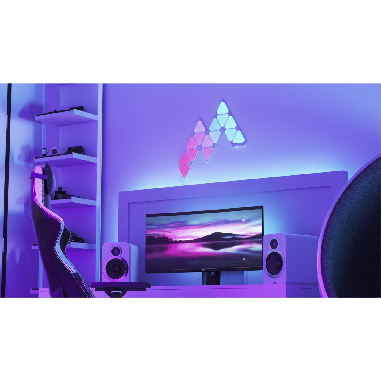 Nanoleaf Shapes Triangles Mini, Starter Kit 10er-Pack Apple HomeKit Amazon Alexa Google Home Leuchtmittel