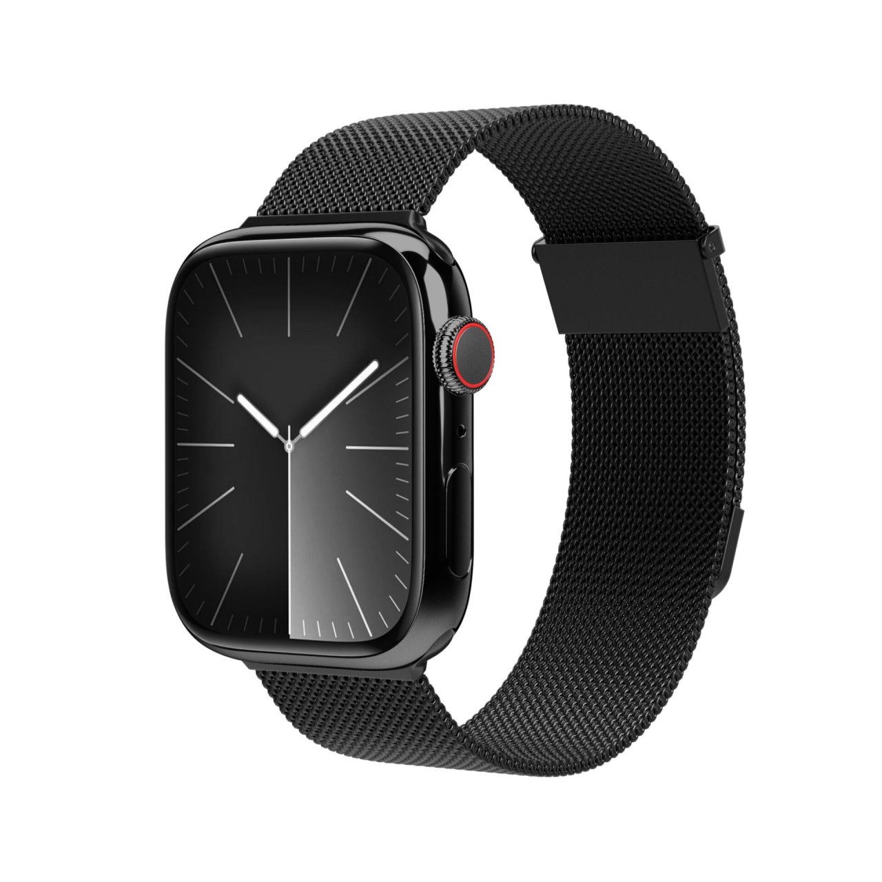Vonmählen Milanese Loop 2 für Apple Watch Schwarz 38/40/41/42mm (Series 10/11) Edelstahl