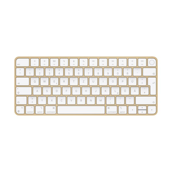 Apple Magic Keyboard mit Touch ID Gelb Deutsch 2 - 3 W Bluetooth