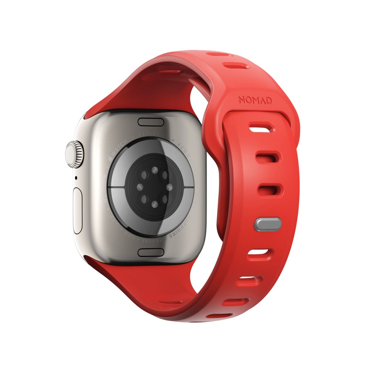 Nomad Tempo Band für Apple Watch Rot 38/40/41/42mm (Series 10/11) Silikon