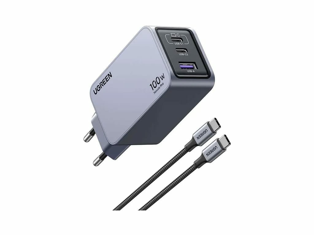UGREEN 100W Nexode Pro GaN Power Adapter mit USB-C Kabel
