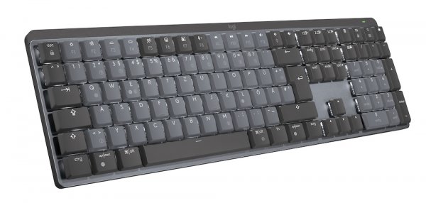 Logitech MX Mechanical Illuminated, wireless Tastatur, Bluetooth, Tactile Quiet, Deutsch, Graphit